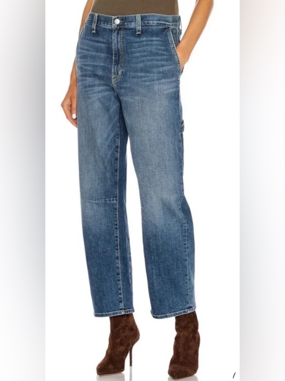 NILI LOTAN STRAIGHT LEG CARPENTER JEAN - SIZE 27